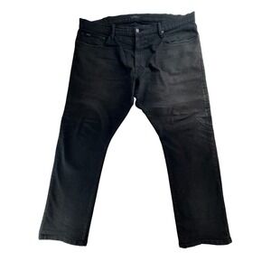 Polo Ralph Lauren Mens Varick Black‎ Slim Straight Leg Jeans Size 42x32 Tag 40
